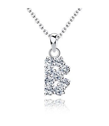 Necklace Silver B Shape SSLPE-B